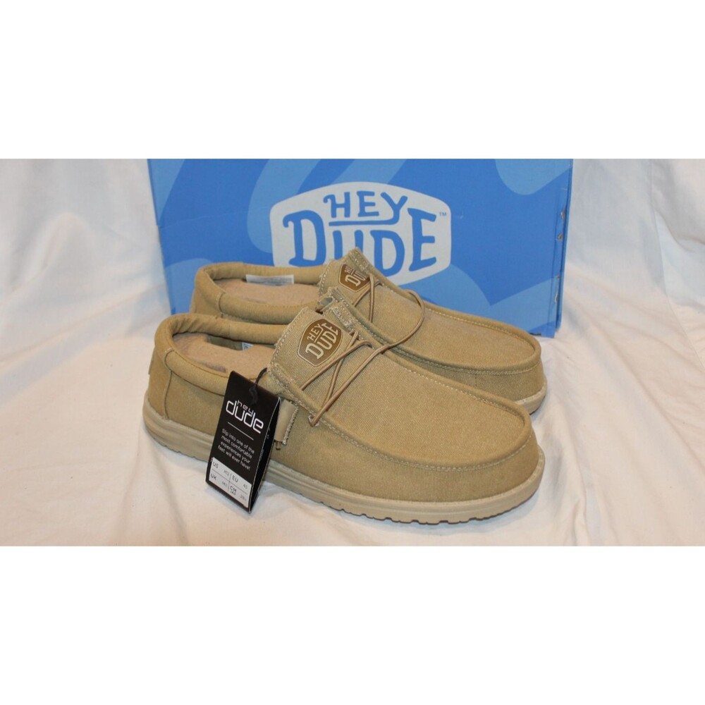 Hey Dude Men's Wally Casual Slip On Sneakers Chestnut Sz 12